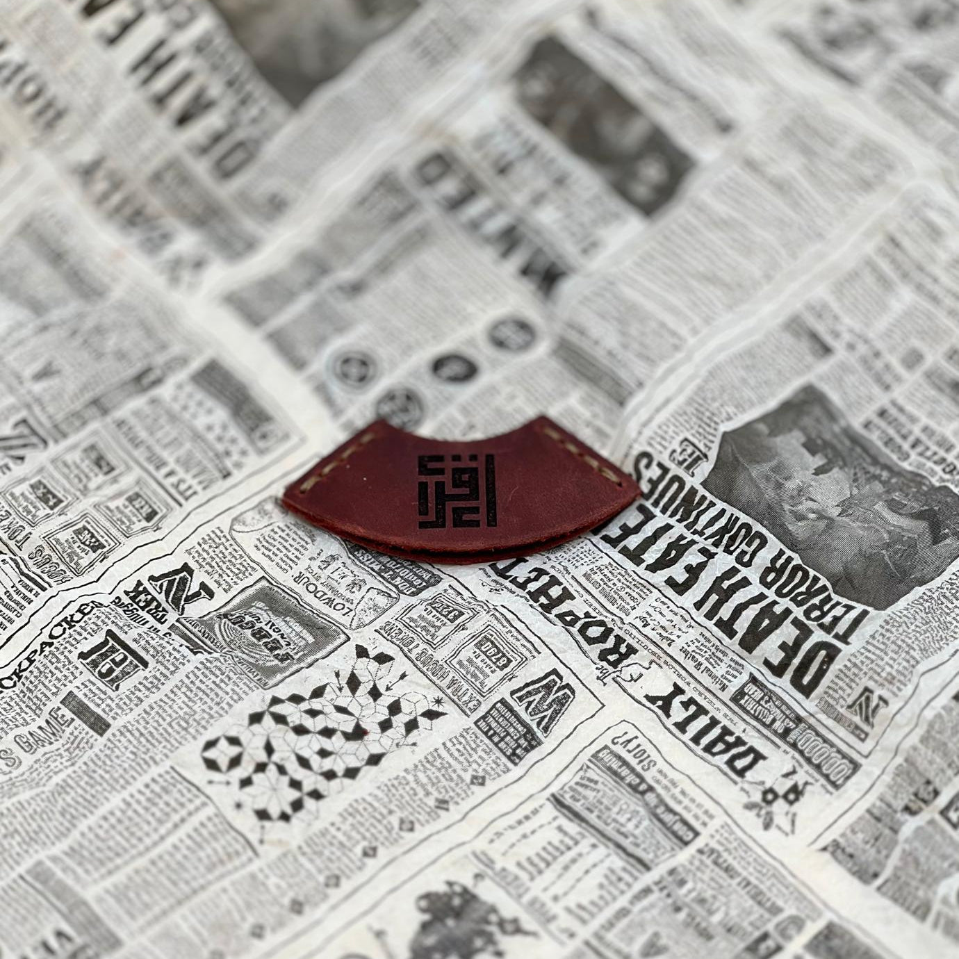 Bookmark- Genuine leather